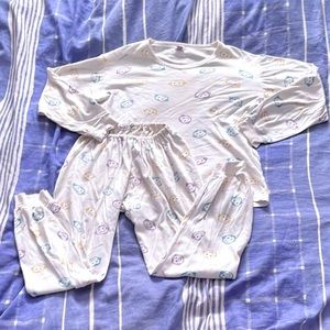 Youth’s Rainbow Monkey Winter Pajama Set [Youth Size 14 / M]